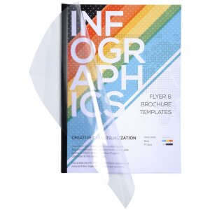 Exacompta упаковка 100 обложек ПВХ 300µ DIN A4 кристалл