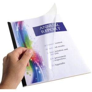 Exacompta упаковка 100 обложек ПВХ 300µ DIN A4 кристалл