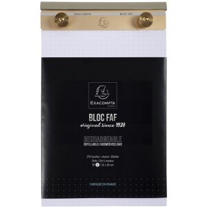 Exacompta подушечка FAF 16x10cm Nr 2 Dots White Retro...