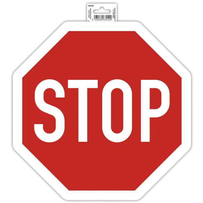 Клейкая этикетка Exacompta Стоп 30 см