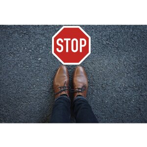 Клейкая этикетка Exacompta Стоп 30 см