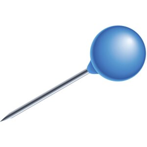 Маркировочные булавки Exacompta круглые Ø6 мм...