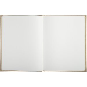 Гостевая книга крафт 27х22 см с золотой окантовкой