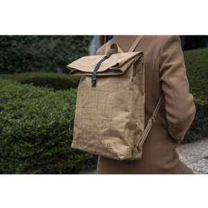 Рюкзак Exacompta 32x44x12 см бумажный кожаный Eterneco коричневый