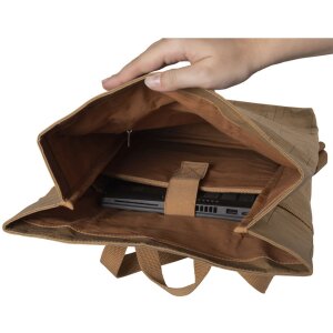 Рюкзак Exacompta 32x44x12 см бумажный кожаный Eterneco коричневый