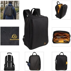 Рюкзак Exacompta 29,5x39,5x15 см Exactive Smart Black
