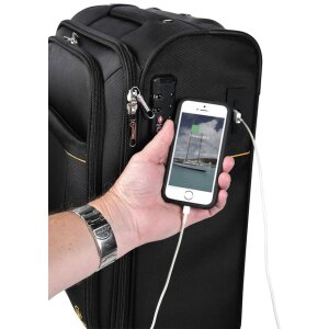 Чемодан для ручной клади на 4 колесах Exactive 37x55x23 см