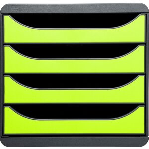 Exacompta Schubladenbox Big Box 4 offene Schubladen Iderama Anisgrün