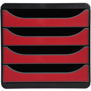 Exacompta Schubladenbox Big Box 4 offene Schubladen...