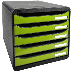 Exacompta Schubladenbox Big Box Plus 5 offene Schubladen...