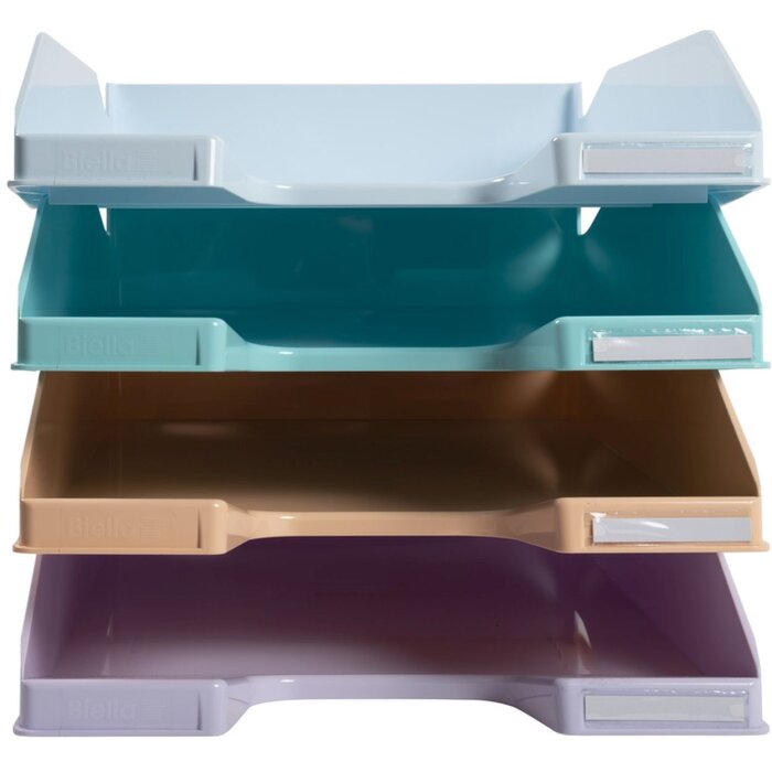 Exacompta Set 4 Briefablagen COMBO MIDI Aquarel sortiert