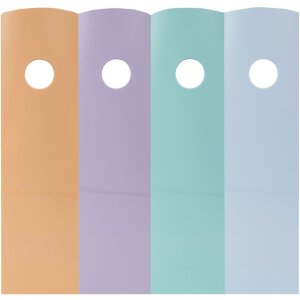 Exacompta 18296SETD Set mit 4 Stehsammlern MAG-CUBE Aquarel Farben sortiert