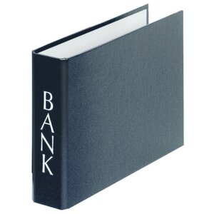 Falken Bankordner A5 Quer PP mit 2-Ring-Reißmechanik