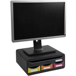 Exacompta 319798D TOOLBOX Ablagemodul 4 Schubladen Regenbogen 13,5 cm hoch