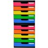 Exacompta 301798D Schubladenbox MODULO A4 5 geschlossene Schubladen Regenbogen