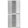 Exacompta Modulo A4 Ablage 10 Schubladen geschlossen Office Steingrau