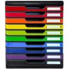 Exacompta Schubladenbox MODULO A4 10 geschlossene Schubladen Regenbogen