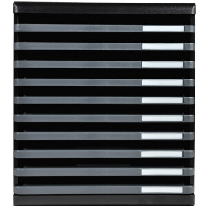 Тумба Exacompta MODULO A4 темно-серая 10 открытых ящиков