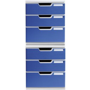 Exacompta 325003D Schubladenbox MODULO A4 3 geschlossene...