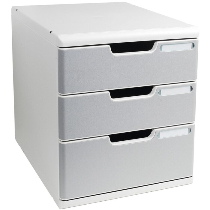 Exacompta 325041D Schubladenbox MODULO A4 3 geschlossene Schubladen