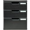 Exacompta Schubladenbox MODULO A4 3 geschlossene Schubladen Schwarz