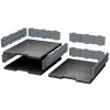 Exacompta MODULODOC Standard Basiselement-Set EcoBlack Dunkelgrau DIN A4+