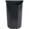Exacompta halbrunder tiefer Öko-Einsatz für Mülleimer 4,5 Liter Anthrazit