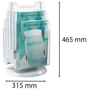 Exacompta 60558D Tischprospekthalter Drehständer 6...