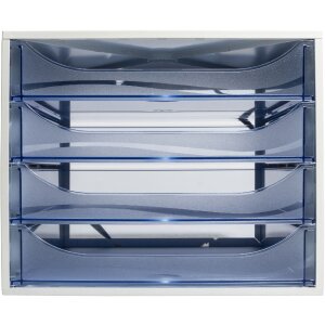 Exacompta 228610D ECOBOX Schubladenbox 4 Schubladen...