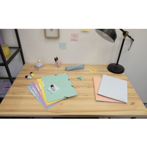 Exacompta Sammelmappe Aquarel Colorspan Gummizug A4 400g/m² Farben sortiert