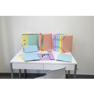 Exacompta Sammelmappe Aquarel Colorspan Gummizug A4 400g/m² Farben sortiert