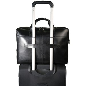 Exacompta Сумка на плечо для ноутбука 2 отделения черная кожа Exactive черный