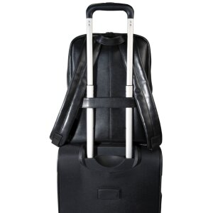 Exacompta 17637E Рюкзак для ноутбука кожаный черный водоотталкивающий 17 дюймов Exactive