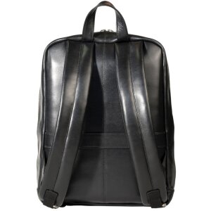 Exacompta 17637E Рюкзак для ноутбука кожаный черный водоотталкивающий 17 дюймов Exactive