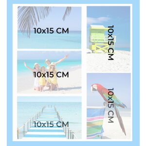 Exacompta Fotoalbum Aquarel 29x32 cm 60 schwarze Seiten