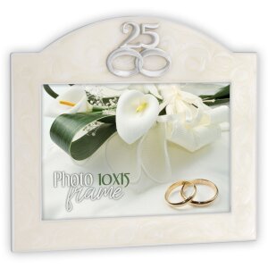 Фоторамка Diletta 10x15 см серебряная годовщина свадьбы