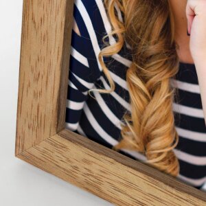 ZEP Holz-Fotorahmen Anzio 20x30 cm braun mit Aufsteller zum Hängen und Stellen