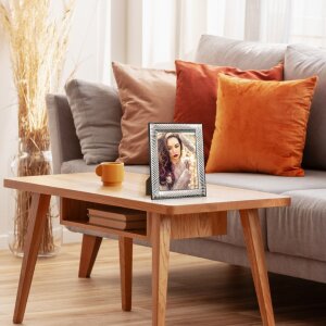 Глянцевая рамка Volterra 9x13 см серебристая