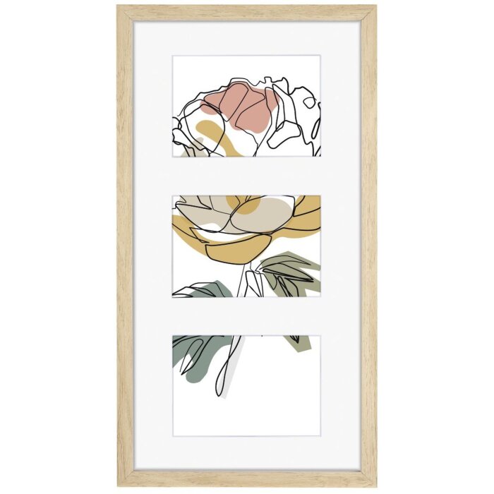 Hama Fotogalerie Kopenhagen MDF Rahmen für 3 Fotos 10x15 cm 13x18 cm