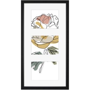 Hama Fotogalerie Kopenhagen MDF Rahmen für 3 Fotos 10x15 cm 13x18 cm