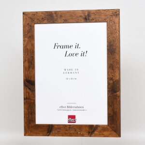 Effect Holzrahmen 2400 Rustikal Braun 48mm Massivholz Vintage-Look bis 50x75 cm
