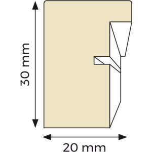 Ceanothe Bilderrahmen Oslo mit Passepartout 20x30 cm schwarz