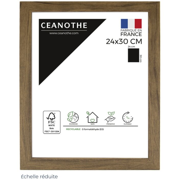 Ceanothe Bilderrahmen Precious 24x30 cm nussbaum