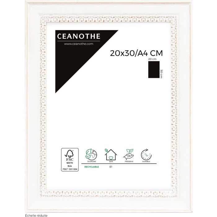CEANOTHE Holzrahmen Alma 20x30 cm weiß