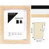 Ceanothe Bilderrahmen Oslo MDF Holzoptik 13x18 bis 50x70 cm Natur Schwarz Weiß