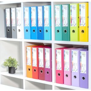 Exacompta Ordner PREMTOUCH 80mm Rücken A4 Überbreite 2-Ring Polypropylen