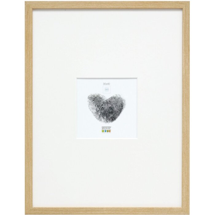 Deknudt Holzrahmen S44CH1 eiche 30x40 cm mit Passepartout 13x13 cm
