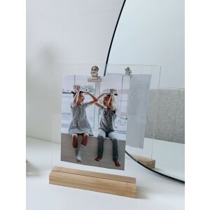 Deknudt Acryl-Fotorahmen S58RY1 natur 10x15 cm mit Clip