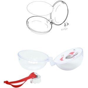 Deknudt фото Рождественская безделушка S66FJ1 прозрачная 7,6 x7,6 см