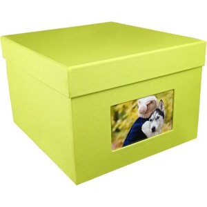 HNFD XL фотобокс Кандра 700 фотографий 15x20 см май зеленый ребристый